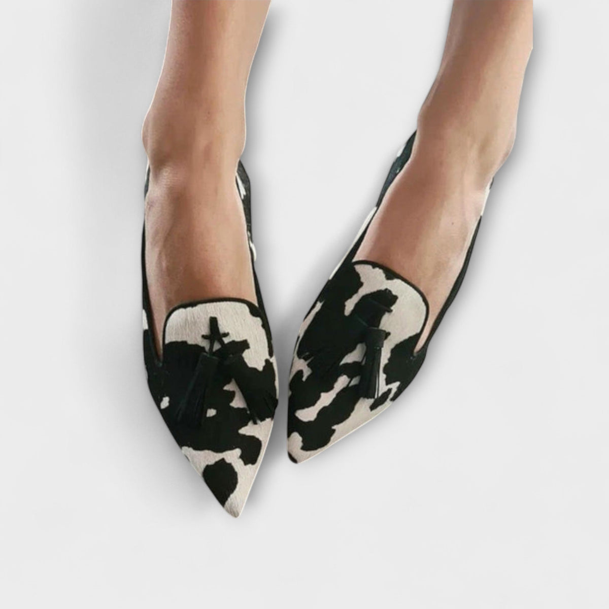 Aleksandra - Eleganti mokasīni ar leoparda rakstu un bārkstīm - Elegants stils