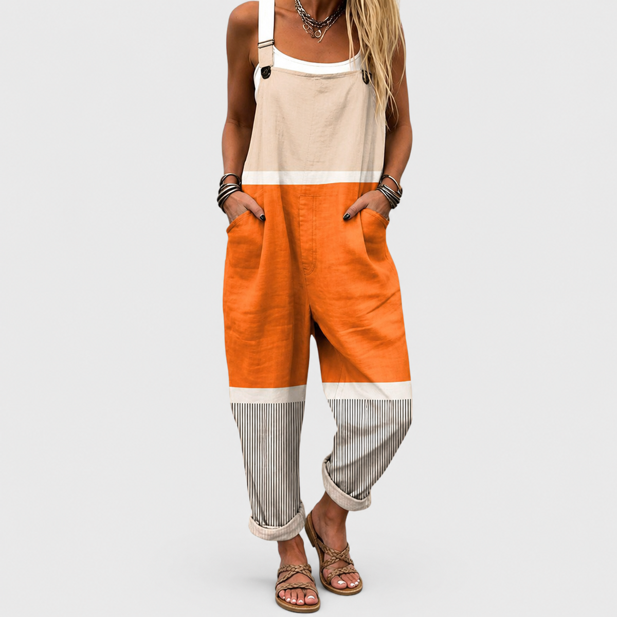 Svītrains kombinezons “Saulriets”
