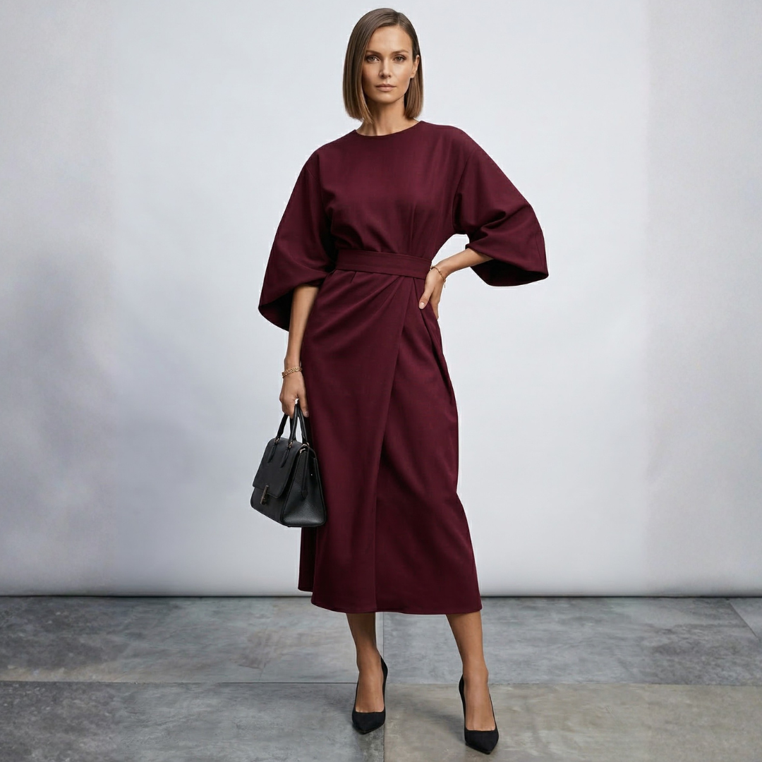 Lidija – Eleganta maxi kleita ar jostu
