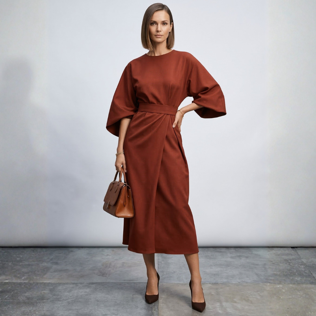 Lidija – Eleganta maxi kleita ar jostu