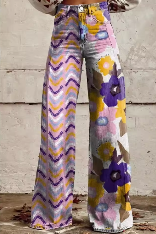 Kristina - Elegantas boho stila bikses