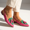 Svetlana - Smailas formas plakanas slingback kurpes