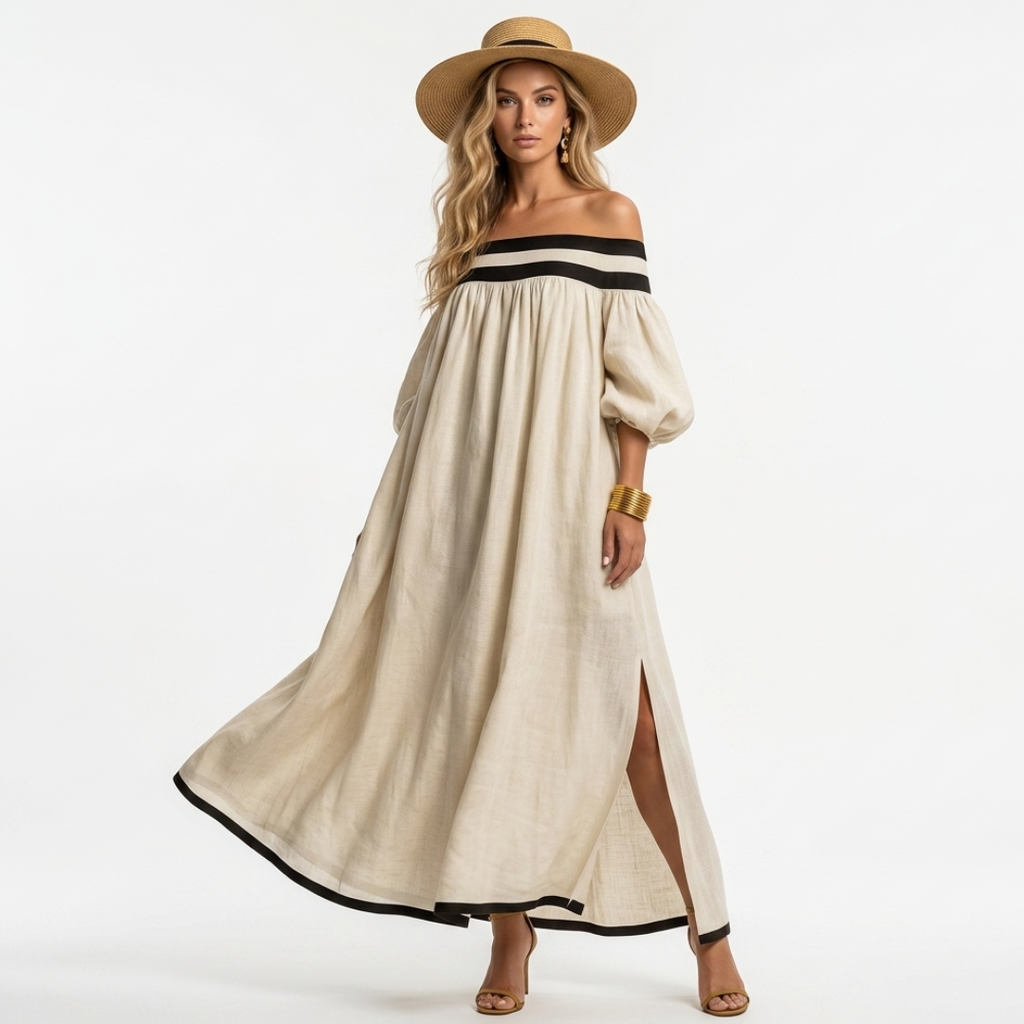 Draginja - Gara kleita ar ērtu piegriezumu