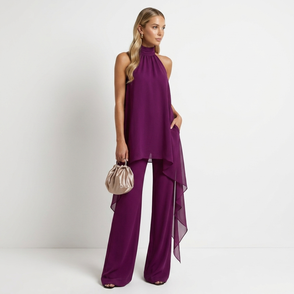 Isidora - Elegants komplekts ar apkakli