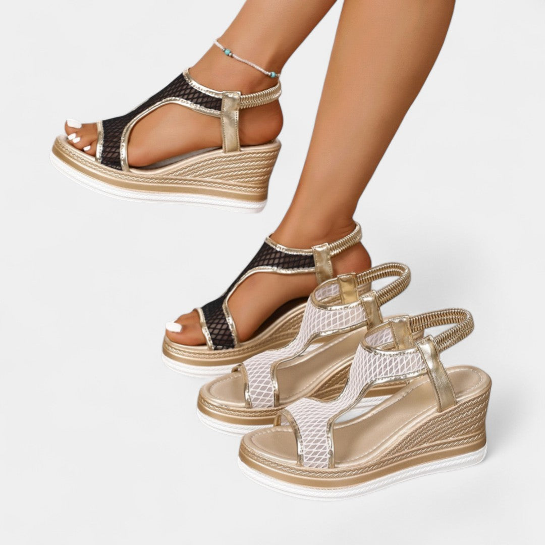 Anka – elegantas ortopēdiskās platformas sandales sievietēm