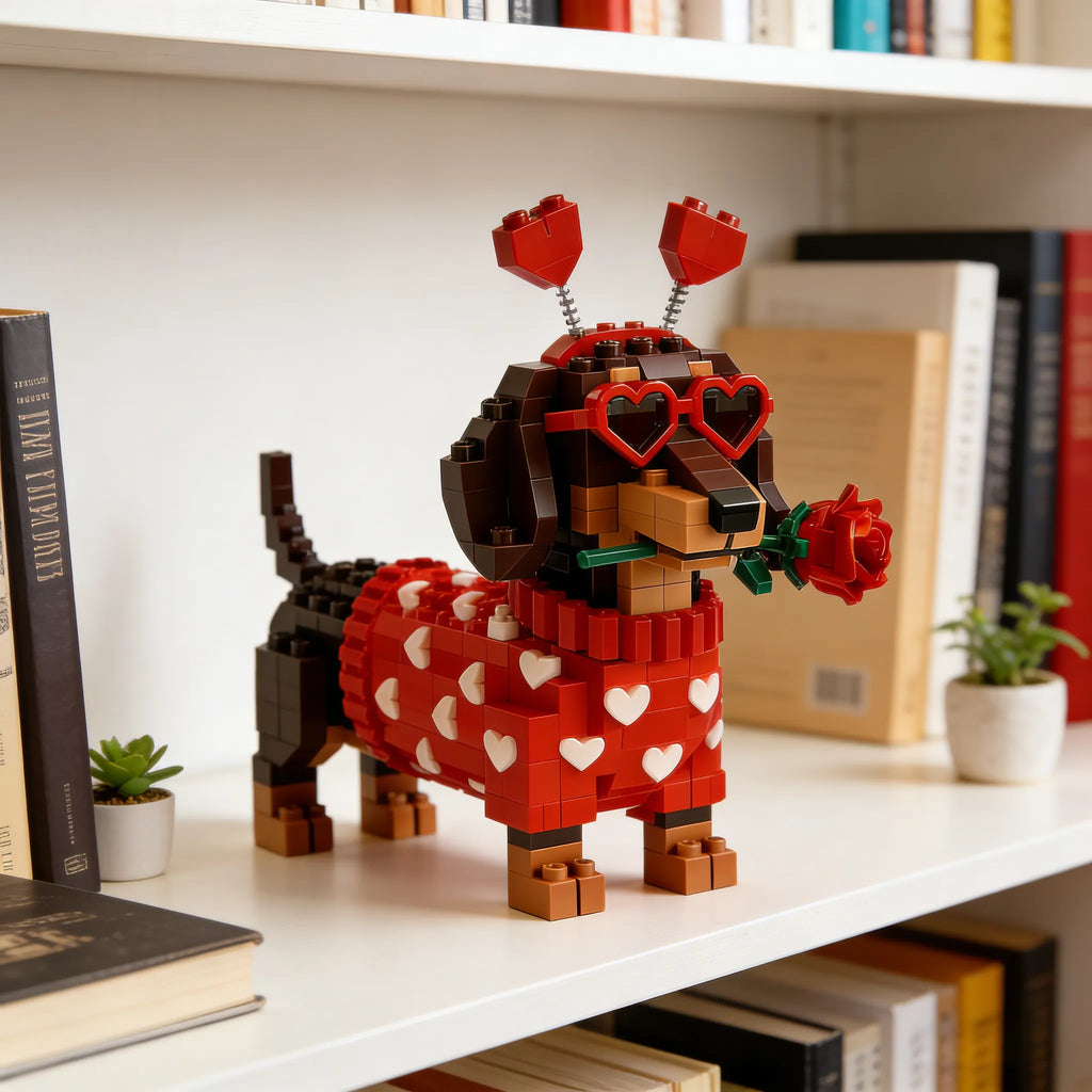 Suņu klucīšu komplekts Love Dachshund