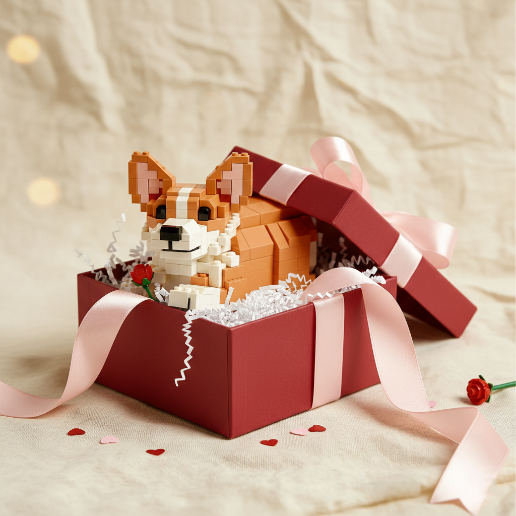 Konstruktoru komplekts Love Corgi