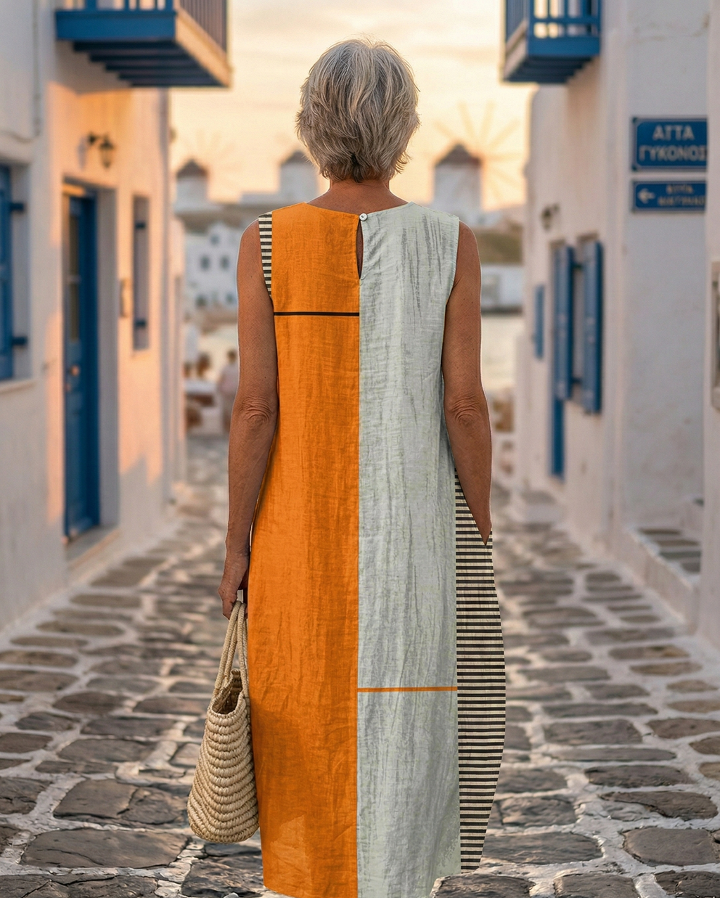 Anđela | Krāsaina midi kleita