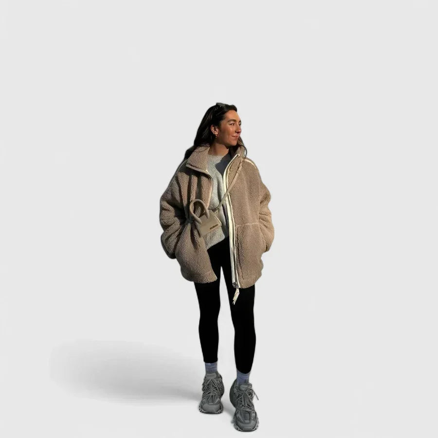 Mila - Mīksta un ērta silta jaka ar elegantu siluetu