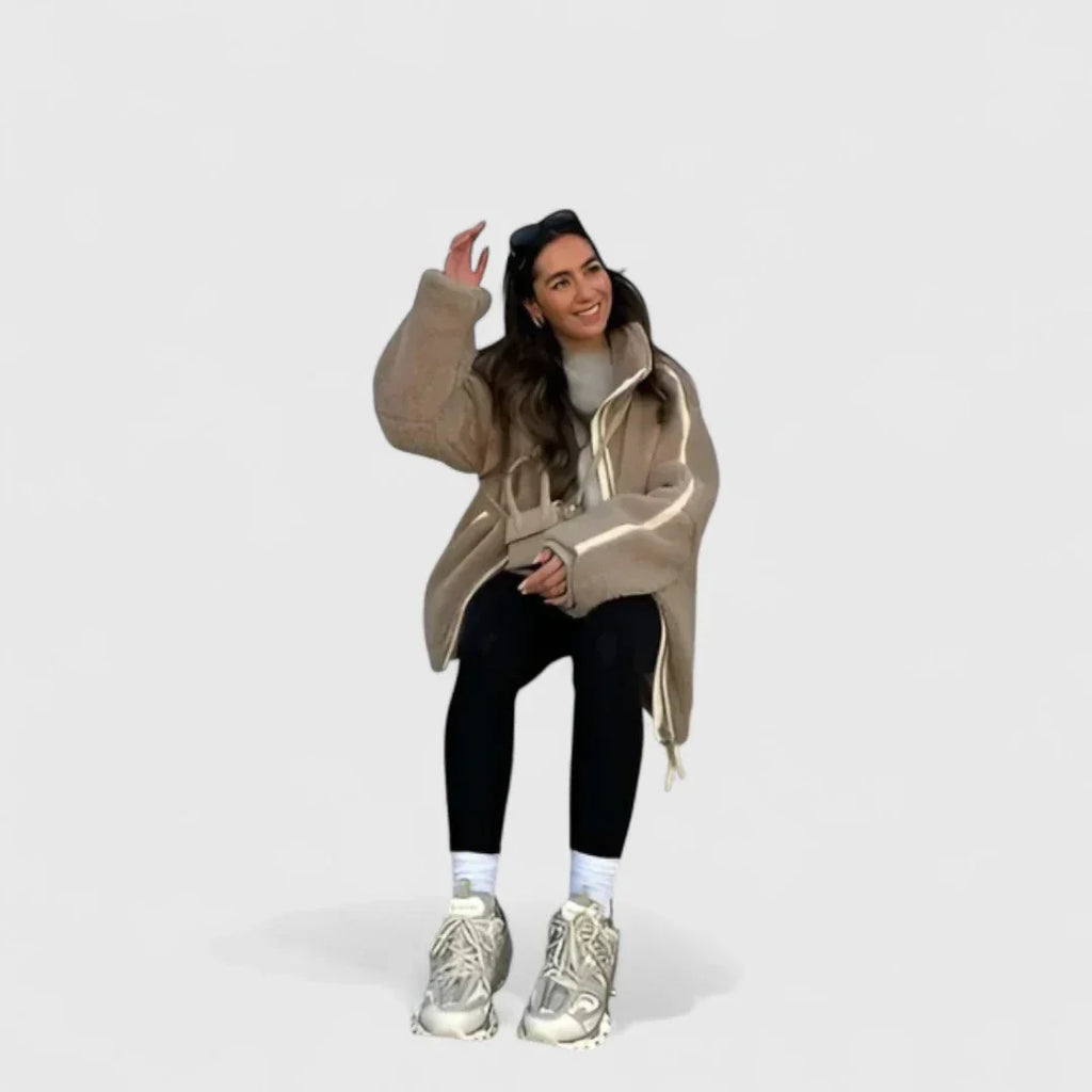 Mila - Mīksta un ērta silta jaka ar elegantu siluetu