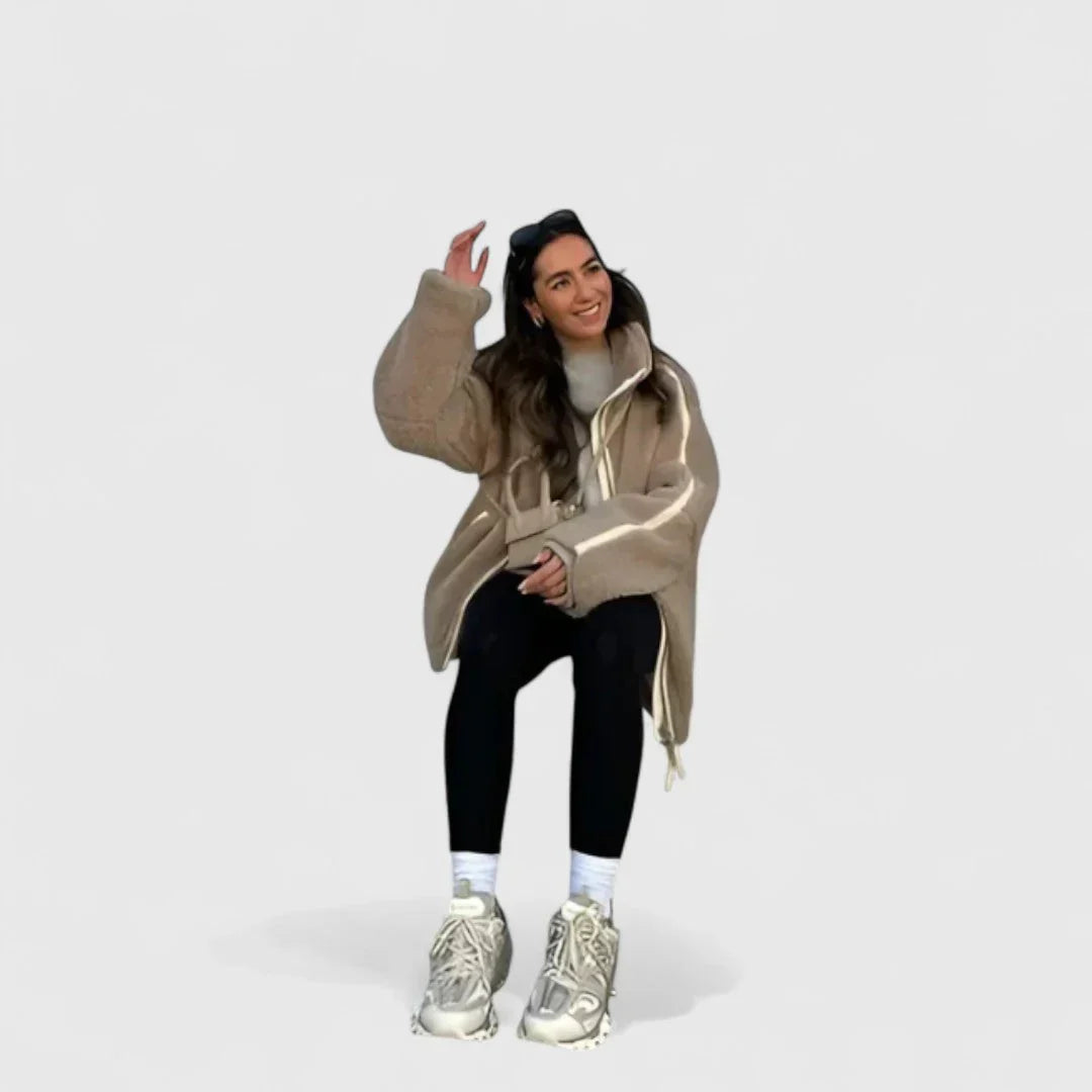 Mila - Mīksta un ērta silta jaka ar elegantu siluetu