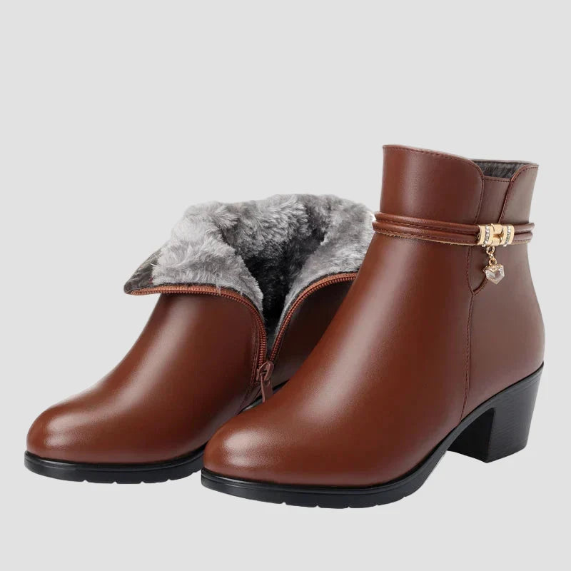 Katarina - Elegantie ziemas zābaki ar rāvējslēdzēju