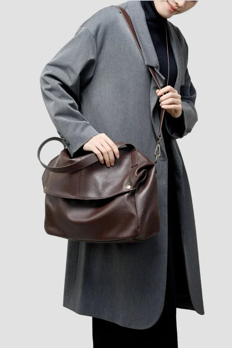Roksanda - Oriģināla retro stila mīksta minimālistiska ādas soma ikdienai
