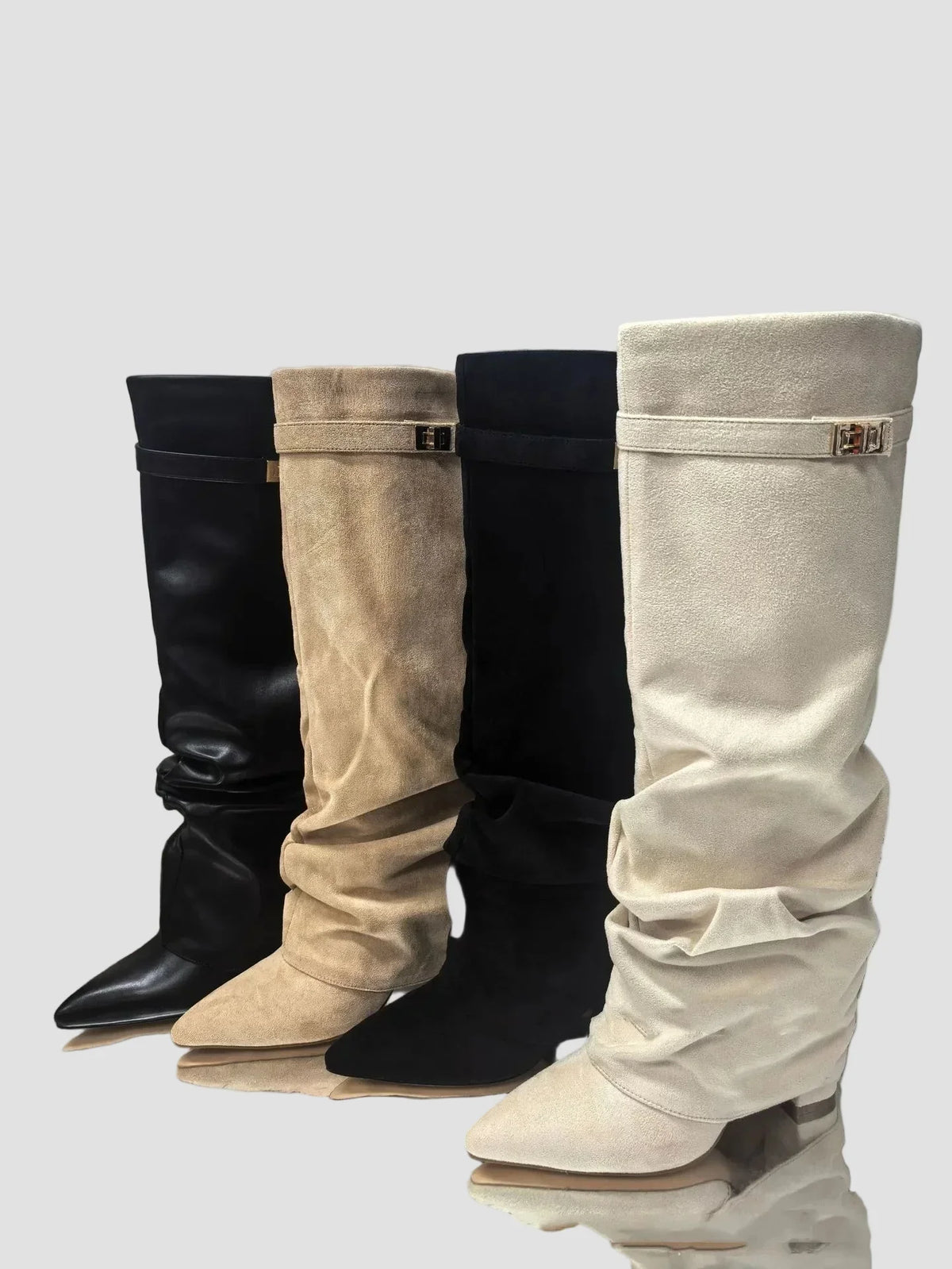 Augstie zābaki ar elegantu dizainu