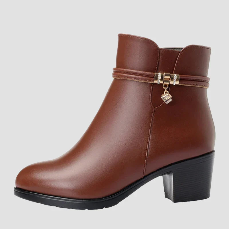 Katarina - Elegantie ziemas zābaki ar rāvējslēdzēju