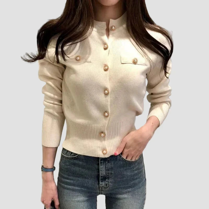 Dragana - Īss mētelis ar pērļu pogām