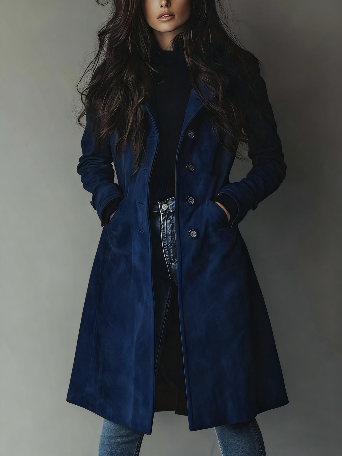 Milena - Zamšādas mētelis