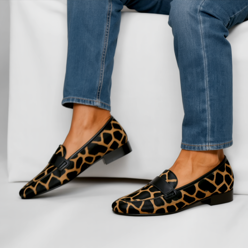 Mary Leopard Mokasini - Sieviešu ērti apavi