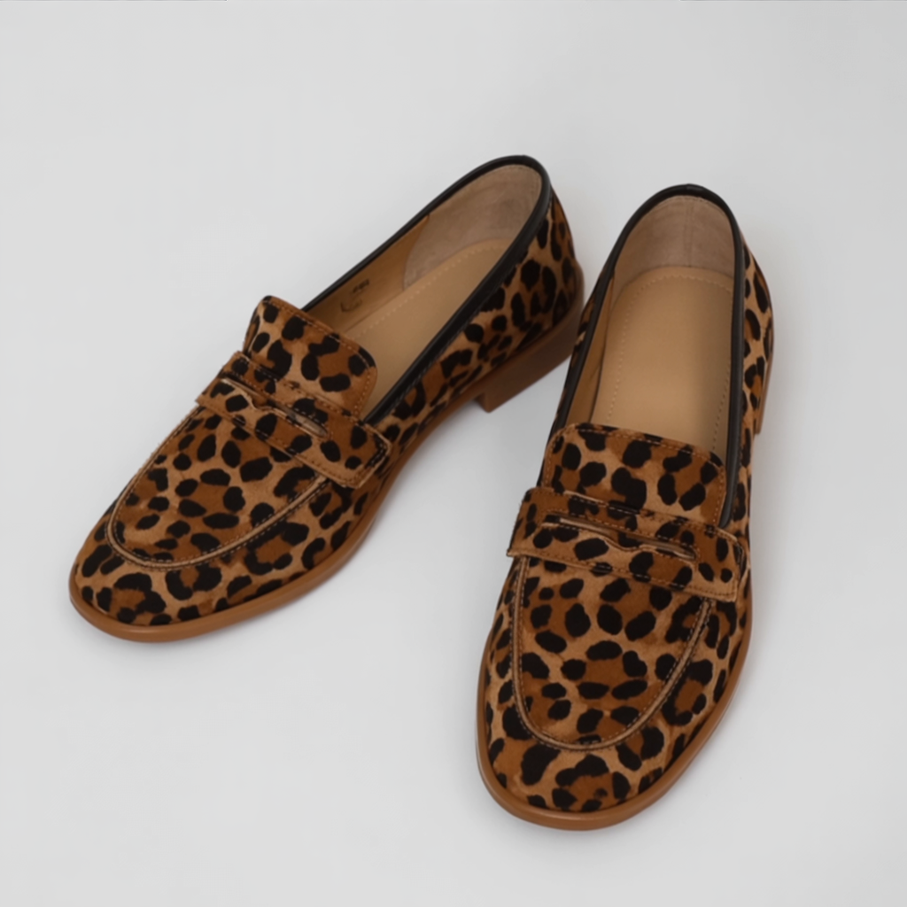 Georgija Mīkstas čības ar leoparda rakstu