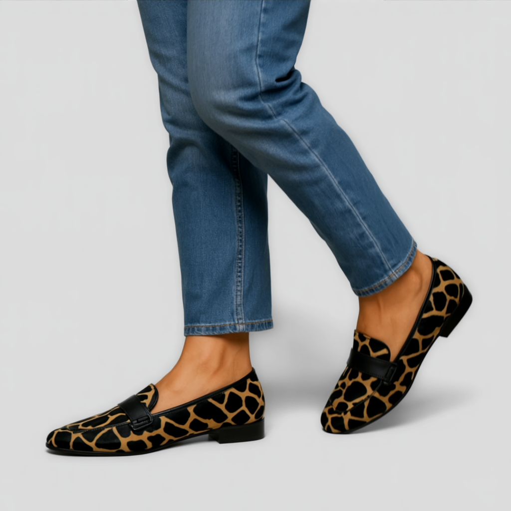 Mary Leopard Mokasini - Sieviešu ērti apavi