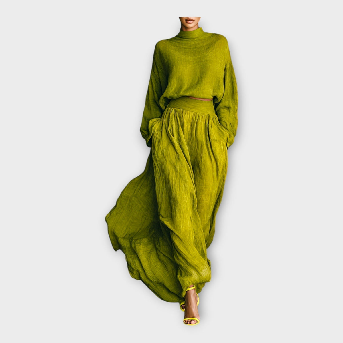 Adīts komplekts ar gaisīgu eleganci