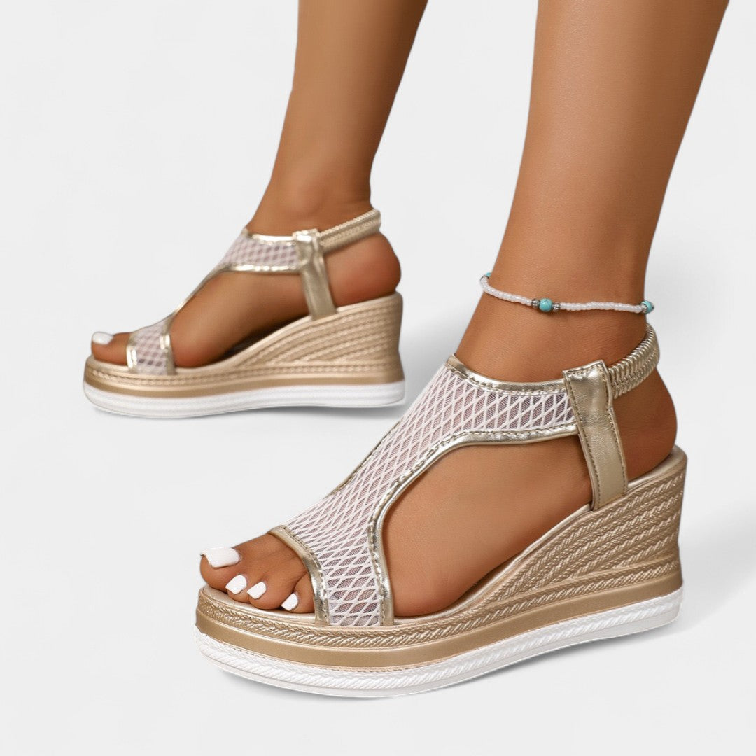 Anka – elegantas ortopēdiskās platformas sandales sievietēm