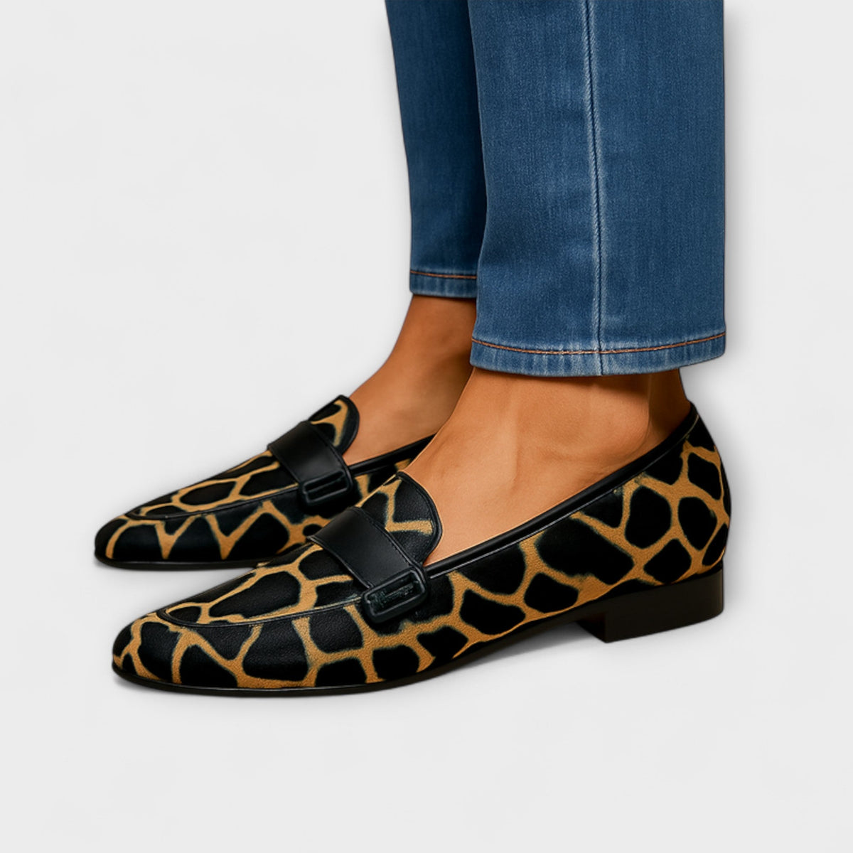 Mary Leopard Mokasini - Sieviešu ērti apavi