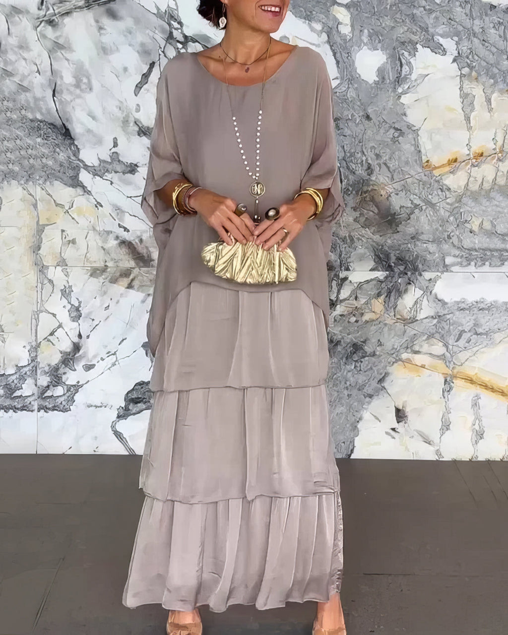 Angela | Eleganta maxi kleita, ērta visiem dzīves gadījumiem